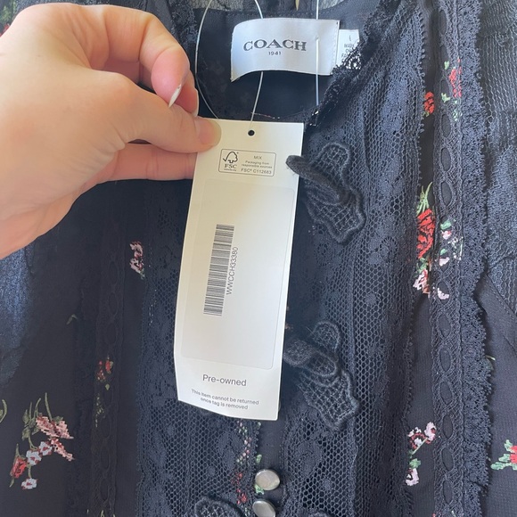 Coach 1941 Sleeveless Blouse Size 6 - Picture 6 of 6